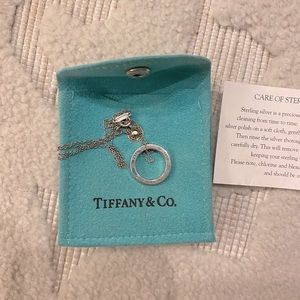 Tiffany & Co. Sterling Silver Ring Necklace